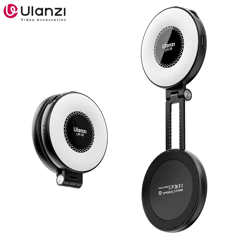LM19 Magsafe Light Portable Selfie Light for Iphone 16 15 14 13 12 Pro Max Fill Light Phone Stand for Selfie Video Vlog