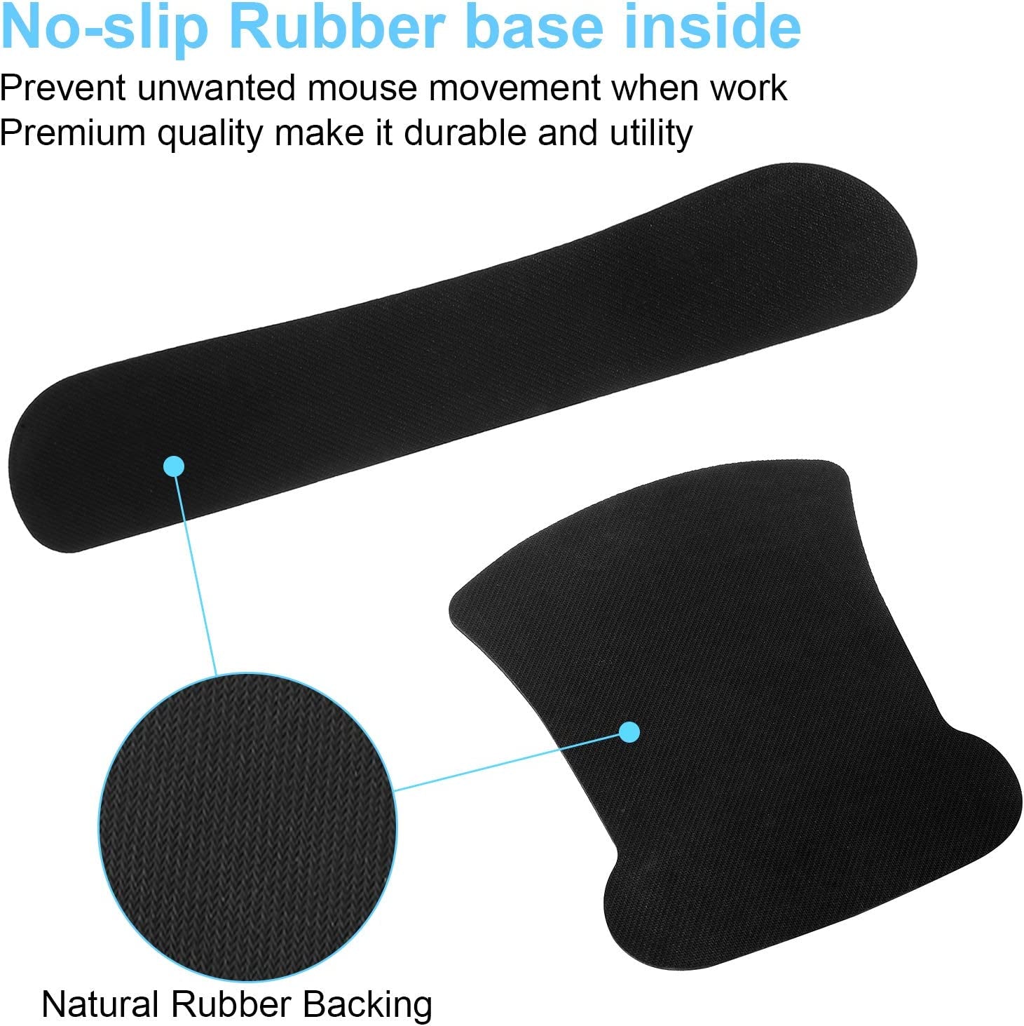 3 in 1 Ergonomic Mouse Pad with Wrist Support and Keyboard Wrist Rest Pad Set with Coaster,  Wrist Pad with Non-Slip Rubber Base & Raised Memory Foam, Easy Typing & Pain Relief, Garden Flowers